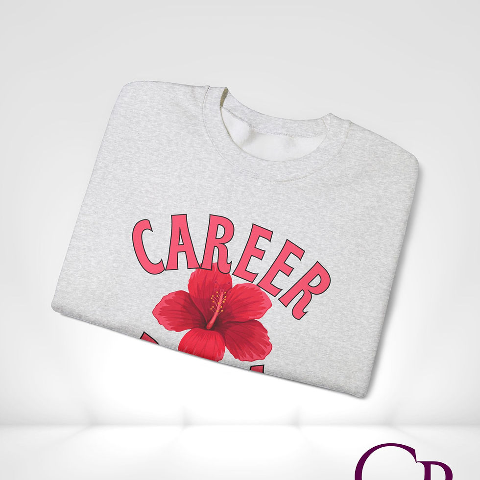 Thumbnail: Career Bloom Flower Crewneck Pullover Sweatshirt