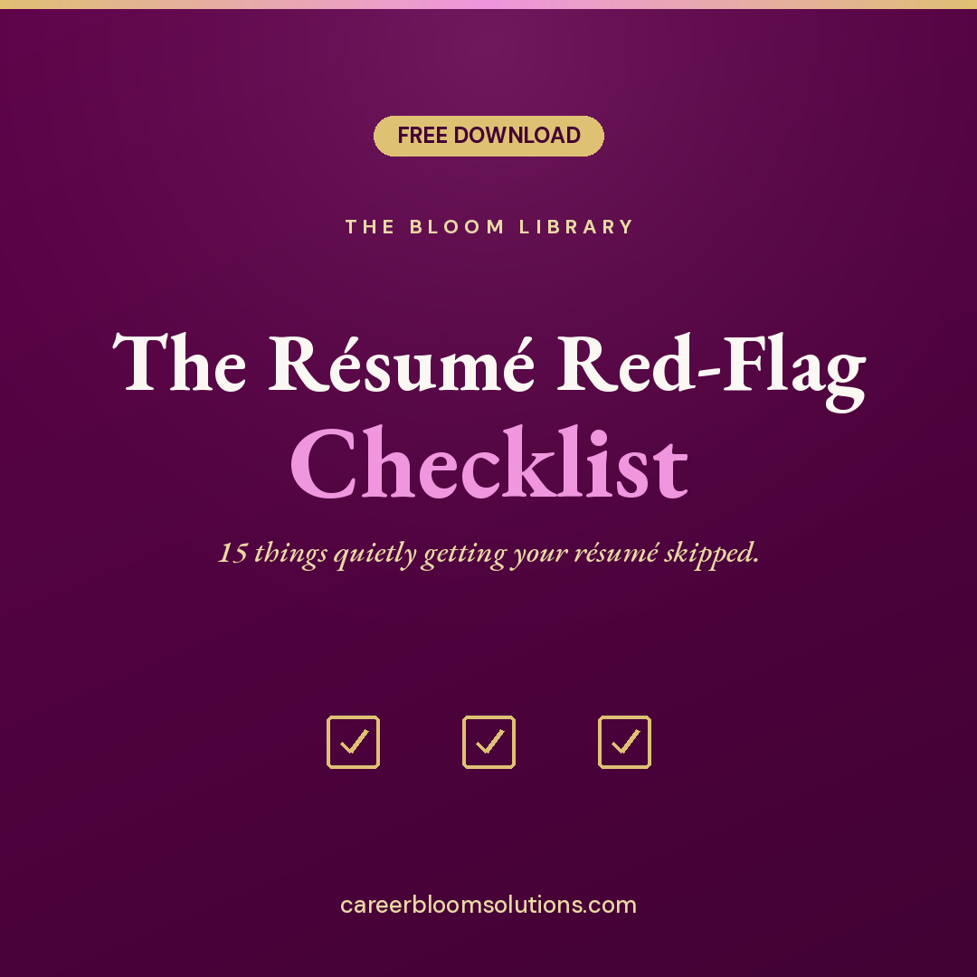The Resume Red-Flag Checklist
