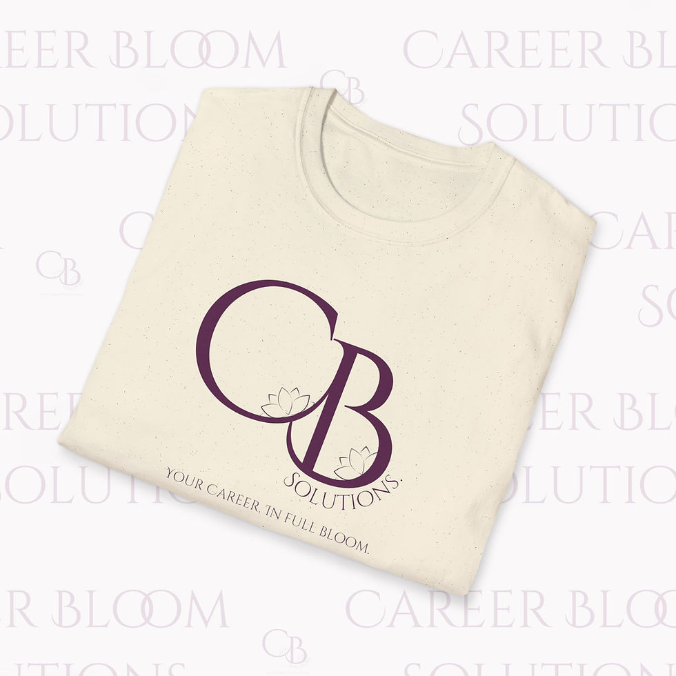 Thumbnail: CB Monogram Logo T-Shirt – Career Bloom Branding Tee