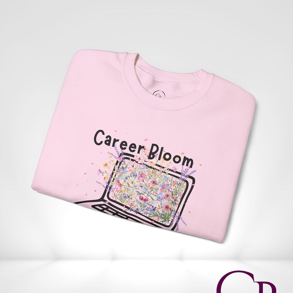 Thumbnail: Laptop Bloom Career Crewneck Pullover Sweatshirt 