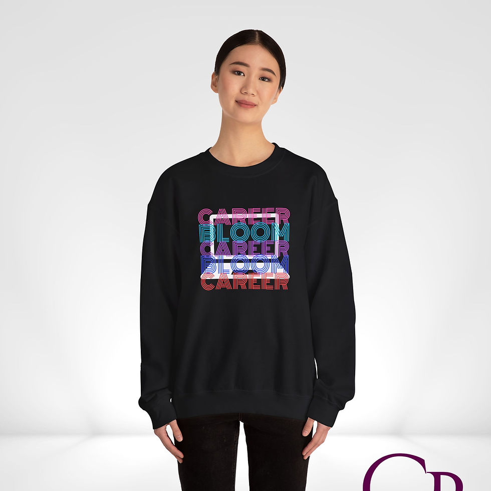 Thumbnail: Career Stripes Pullover Crewneck Sweatshirt