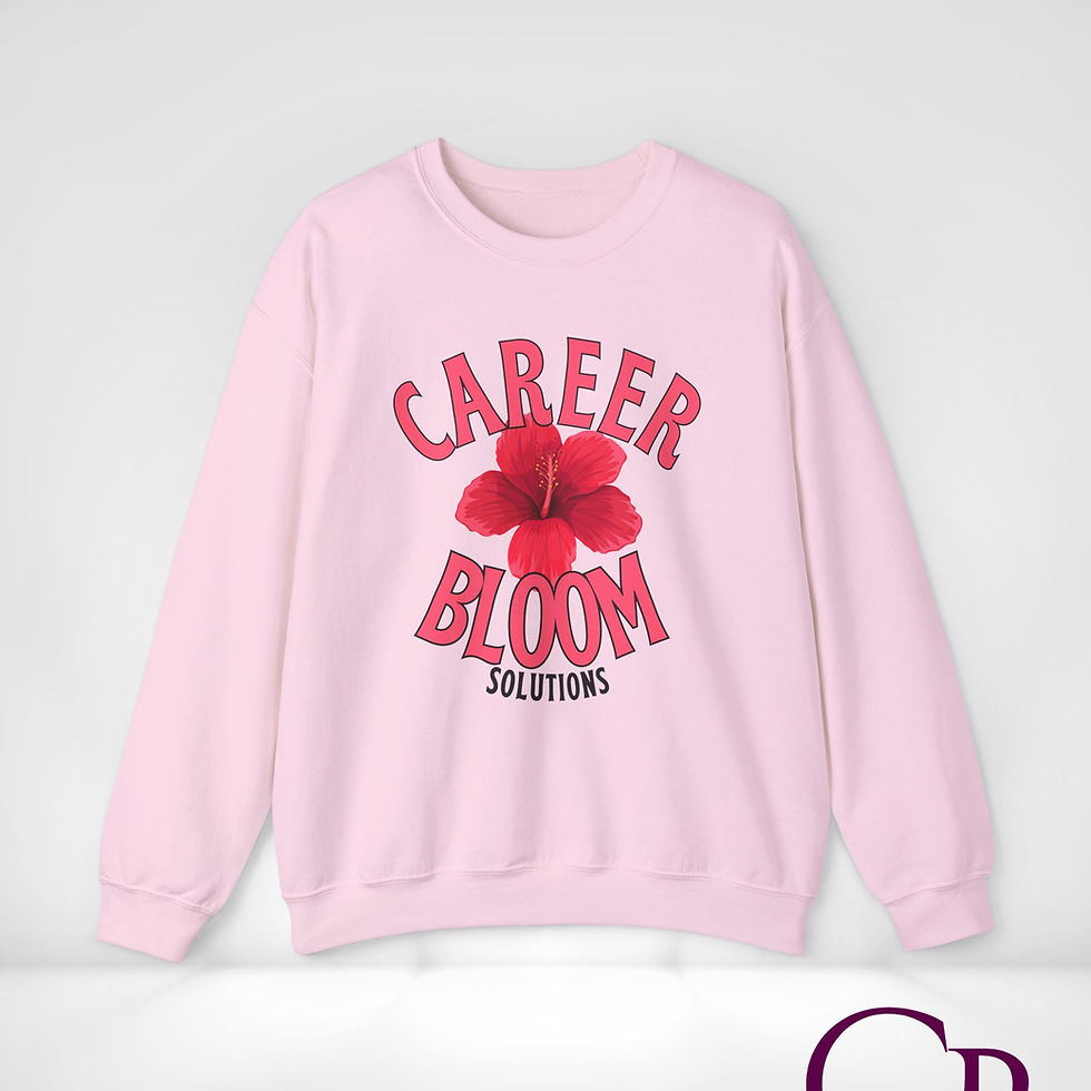 Thumbnail: Career Bloom Flower Crewneck Pullover Sweatshirt