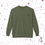 Thumbnail: Chopper Drop Military Green Crewneck Fleece Sweatshirt 