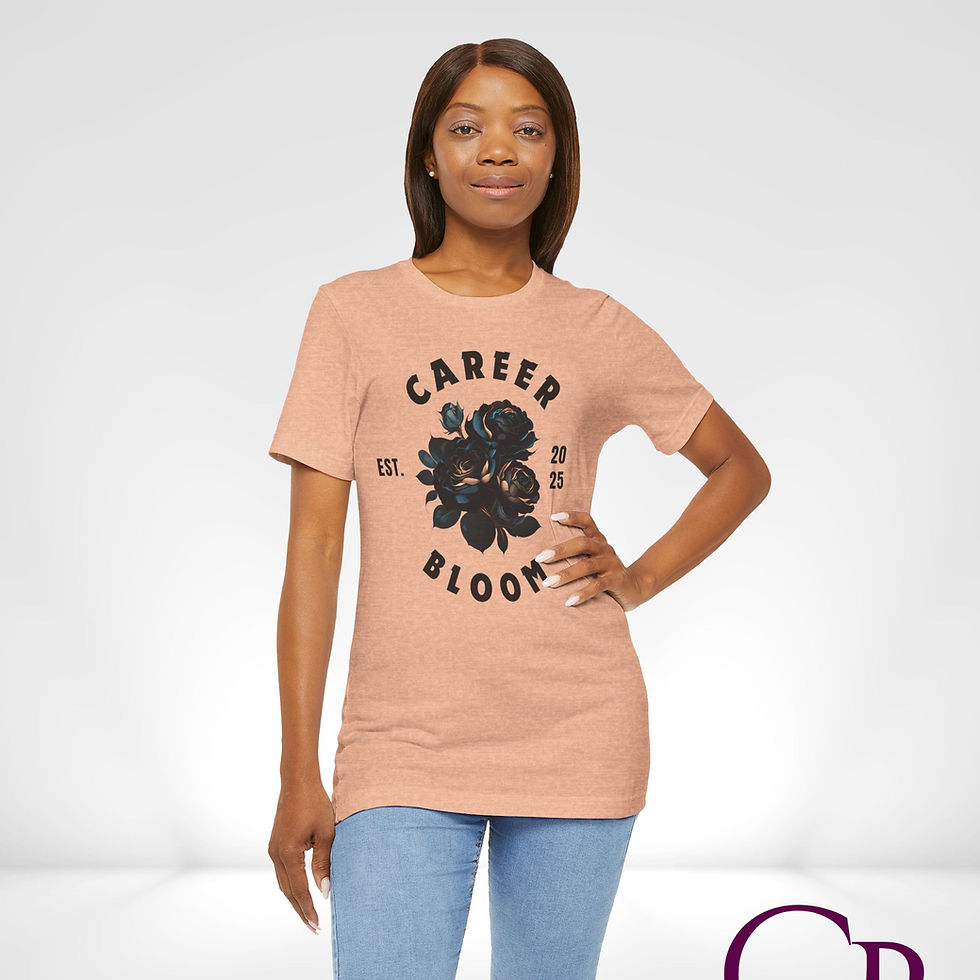 Thumbnail: Black Flowers Career Crewneck Tee