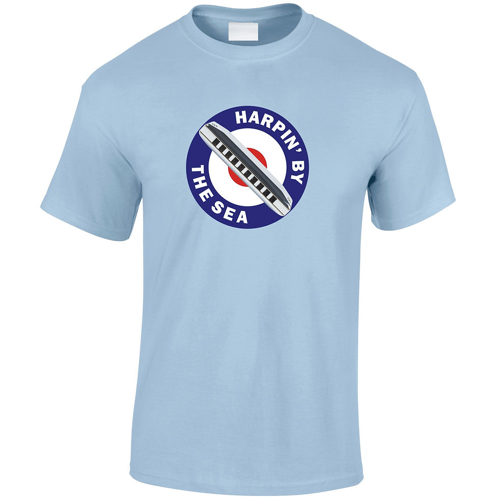 Thumbnail: Ladies Harpin’ By The Sea T-Shirt - Target Design
