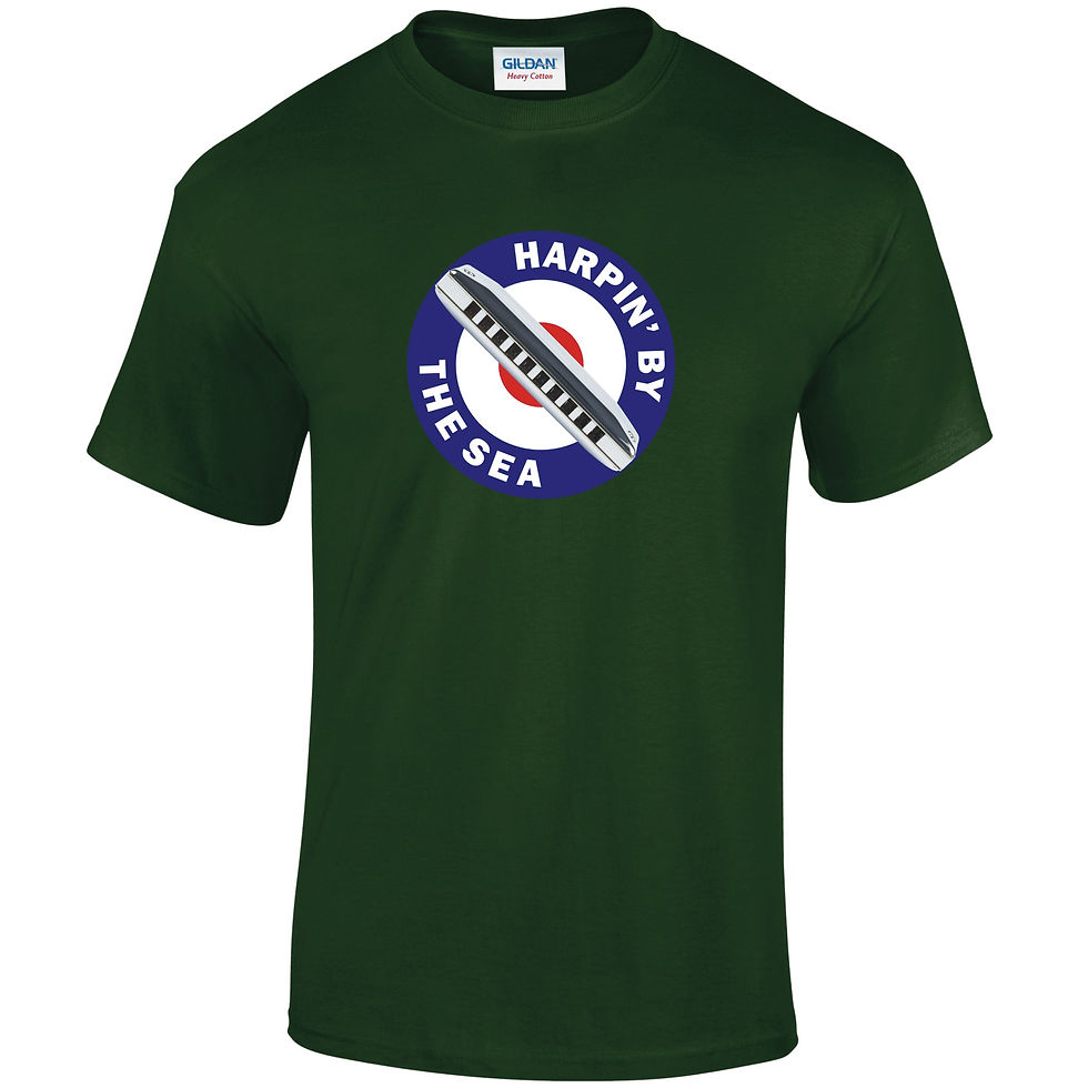 Thumbnail: Ladies Harpin’ By The Sea T-Shirt - Target Design