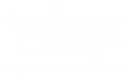 Risk Wizard white stylised logo above tagline simple. streamlined. secure