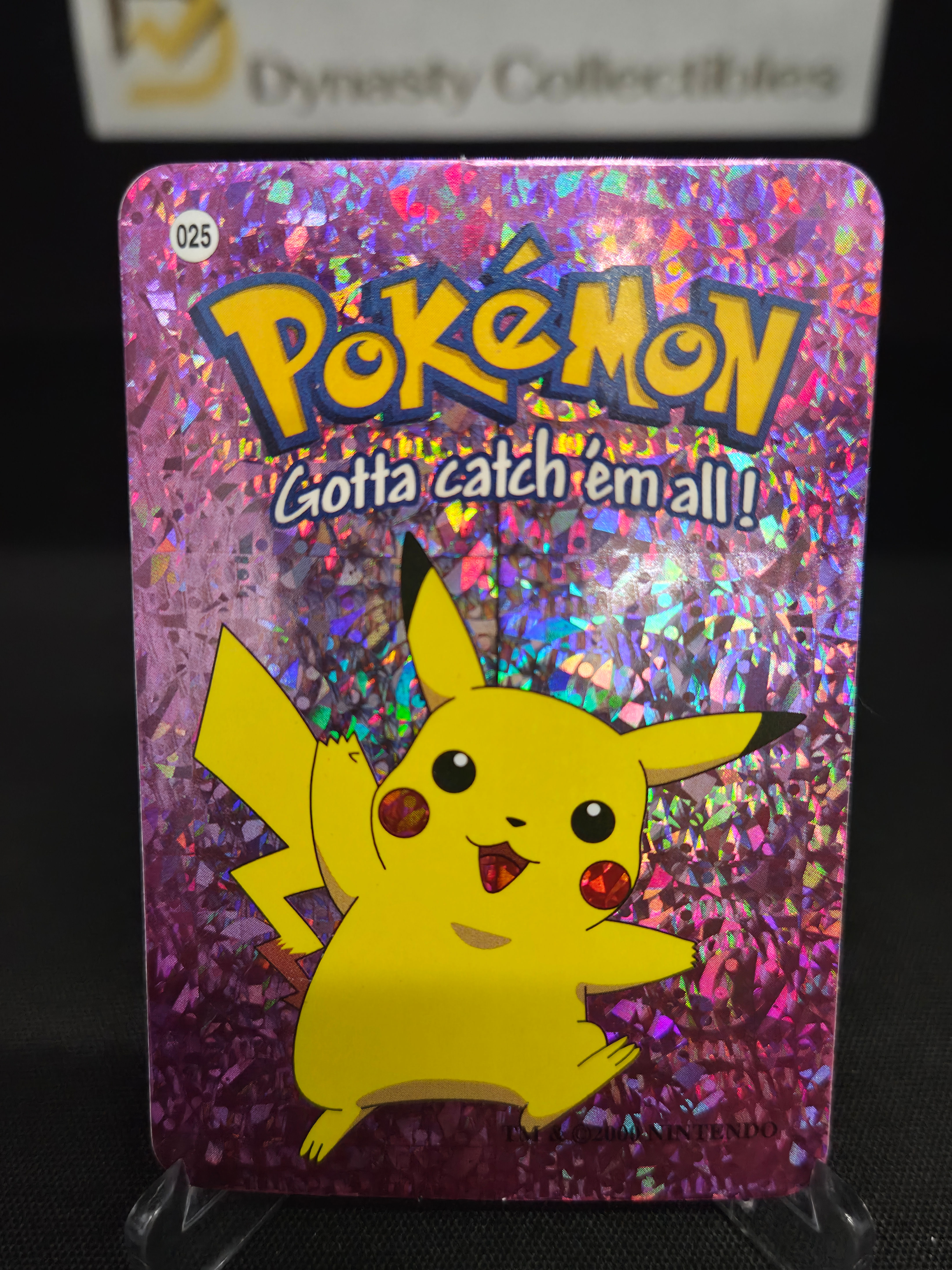 Pokemon Vending Machine Prism Sticker Holo Pikachu #025