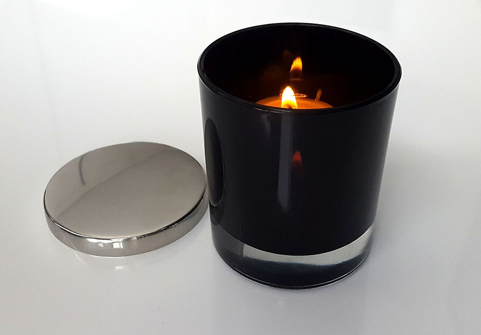 Miniature : PURO S BLACK Bio Sojakerze glasgefäss