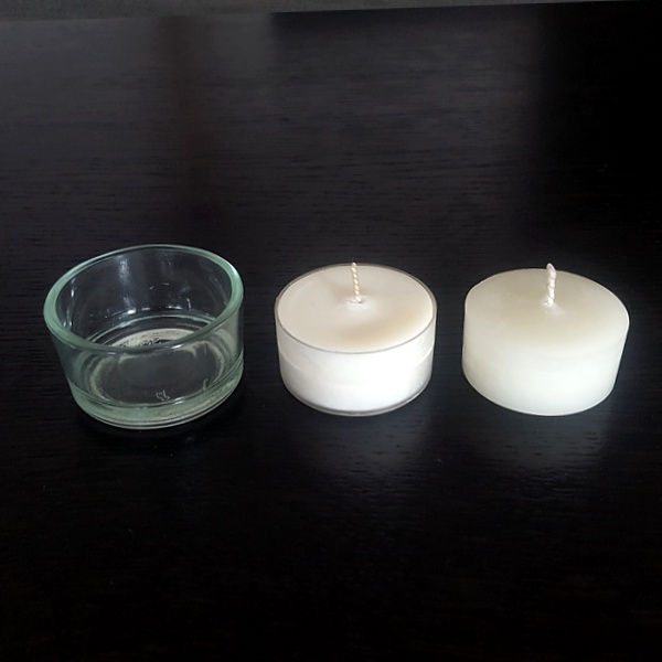 Miniaturbild: Klares Teelichtglas Mini für Rechaud-Kerzen