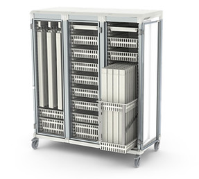Carrello UUU chiuso per cateteri e vaschette linea Apollo