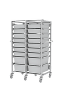 Carrello UU Aperto per vaschette antimicrobiche linea Hygieia