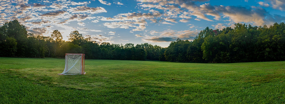 lacrosse goal in field