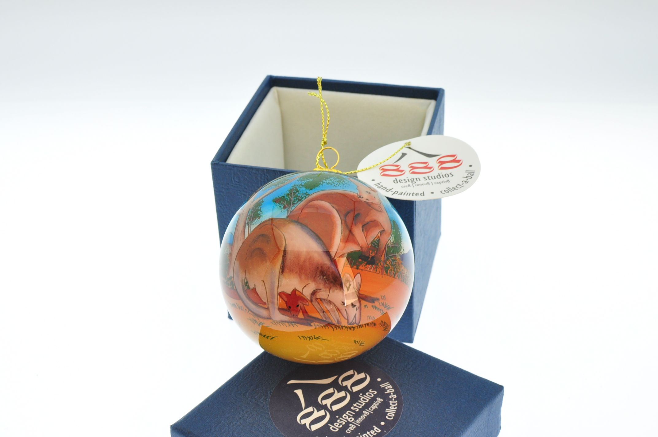 Glass Baubles, Kangaroos