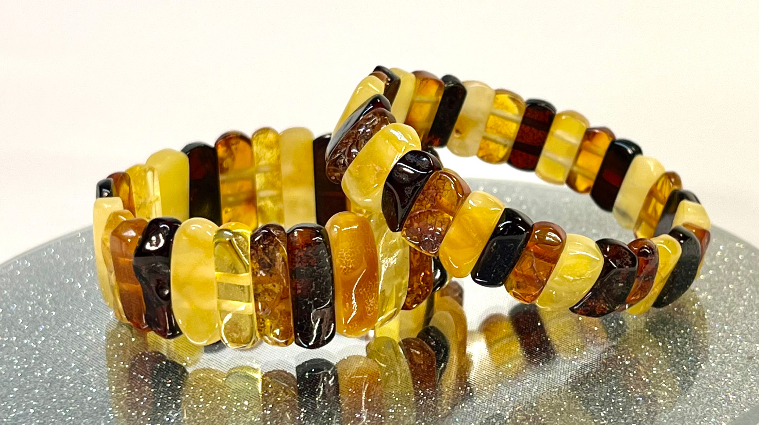 Raw Baltic Amber bracelets