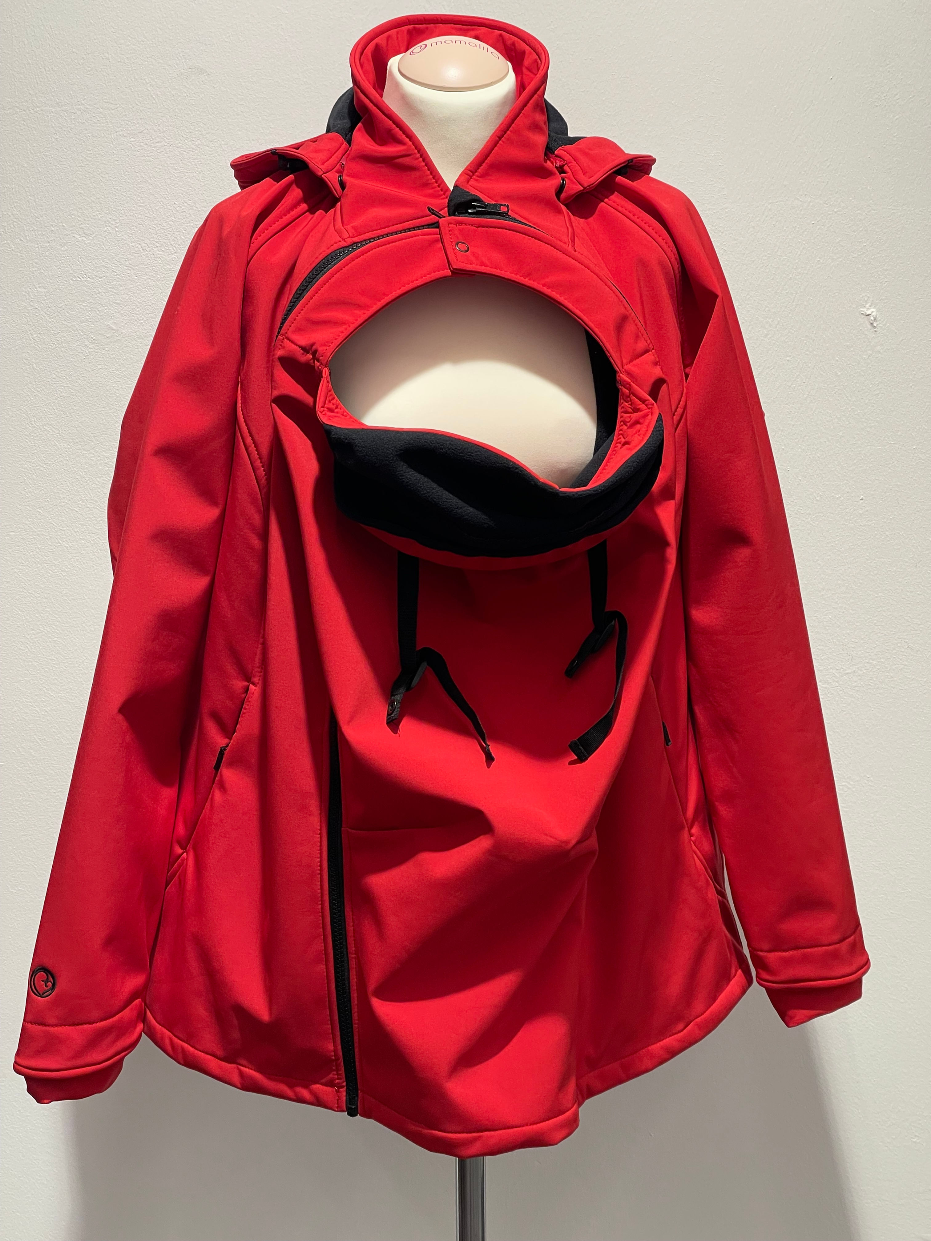 Mamalila Softshell Tragejacke rot M