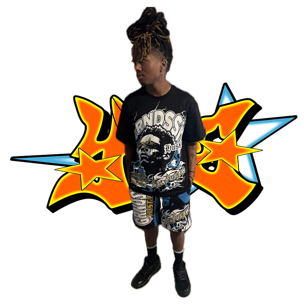 Grind Season Graphic Short Set (Sky Blue)