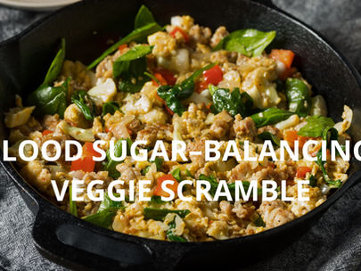 Blood Sugar–Balancing Veggie Scramble