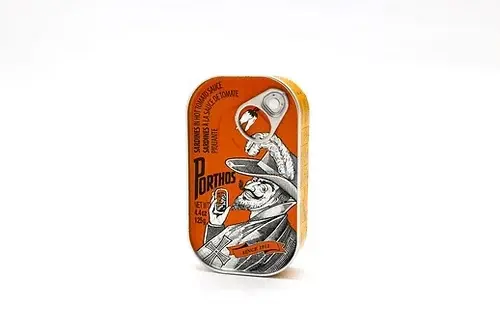 Porthos Sardines in Hot Tomato Sauce - 125g