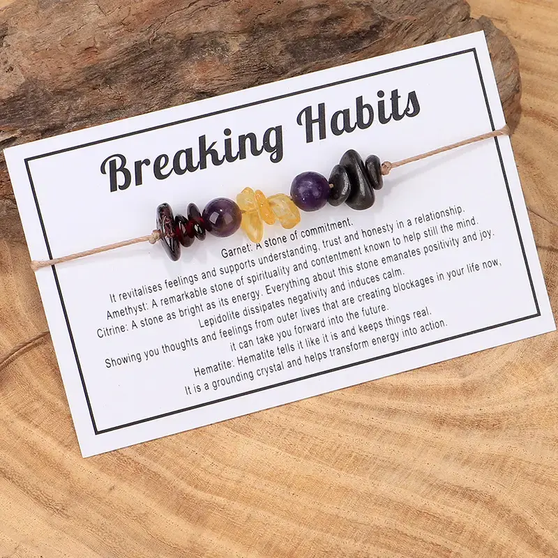 Breaking Habits Crystal Bracelet