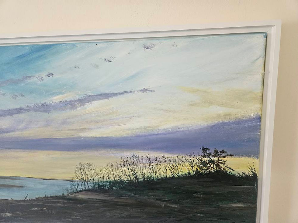 Thumbnail: Monomoy National Wildlife Refuge oil painting Chatham Massachusetts beach art