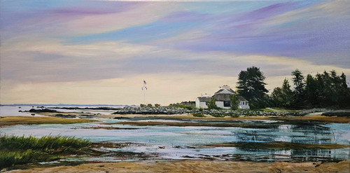 Old Mill Beach Westport Oil Painting Original Seascape Art