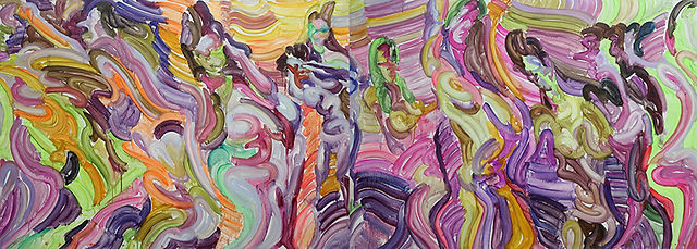 Blessings from Afar Oil Painting - 123 x 343cm