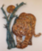 Copper Tiger Wall Hanging Sculpture Art Emboss 1 (1053x1280)