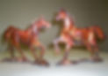 Copper 3D Horse Sculptures