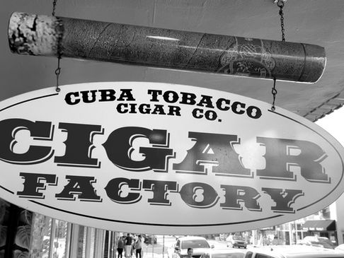 Cigar Factory storefront in Little Havana, Miami, Florida, highlighting the state's premium cigar heritage, manufacturing tradition, and vibrant cigar culture