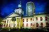 Nighttime view of Florida's Historic Capitol and the Florida Capitol Complex in Tallahassee, symbolizing Florida government affairs, legislative leadership, public policy, and regulatory decision-making. The image represents the center of Florida's executive and legislative process and the state's evolving policy landscape.
