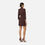 Thumbnail: Elisabetta Franchi Cocoa Dress in lightweight crêpe fabric with satin lapels