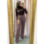 Thumbnail: Elisabetta Franchi Merlot Turtleneck top with lettering detail