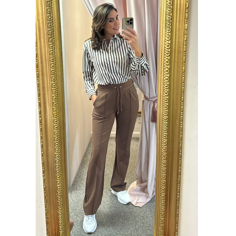 Thumbnail: HV Society Georgia Chocolate Striped Shirt