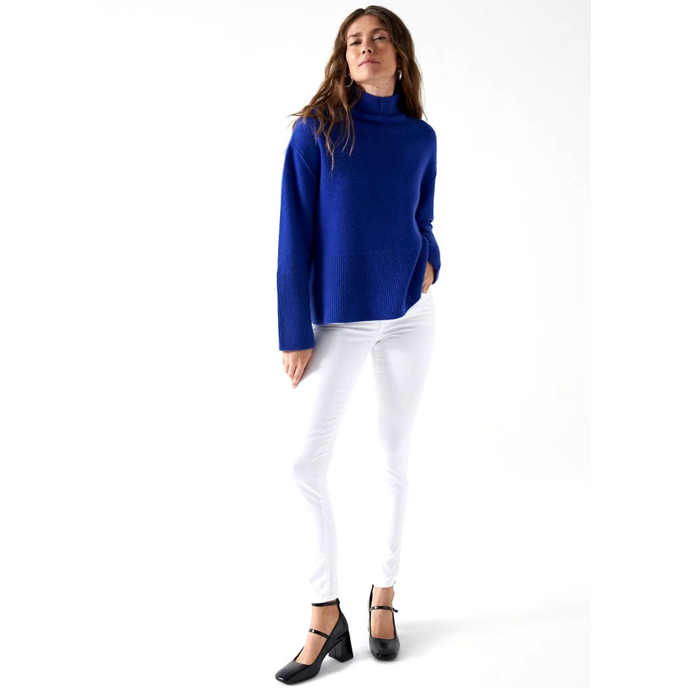 Thumbnail: SALSA SECRET White Denim Push In Skinny Jeans