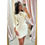Thumbnail: Elisabetta Franchi Cream/Black Crepe Mini Dress