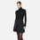 Thumbnail: Elisabetta Franchi Mini-dress in narrow-ribbed viscose and silk fabric with logo