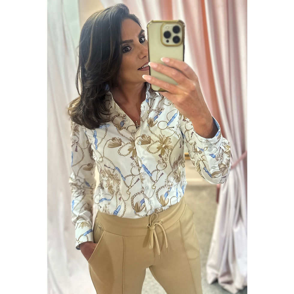 Thumbnail: HV Society Jade Sand Print Shirt