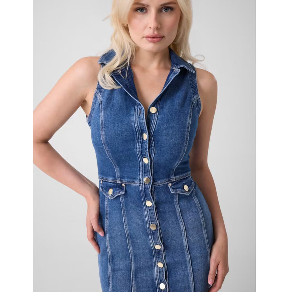 Thumbnail: GUESS Denim Midi Dress