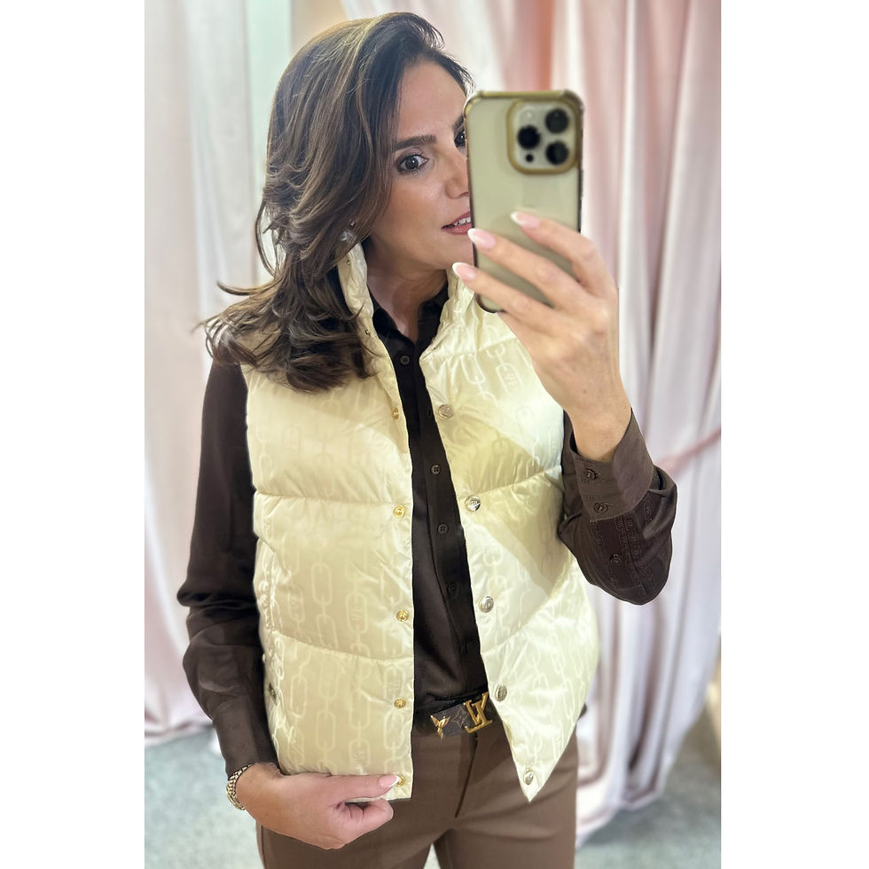 Thumbnail: HV Society Lmane Cream Logo Bodywarmer