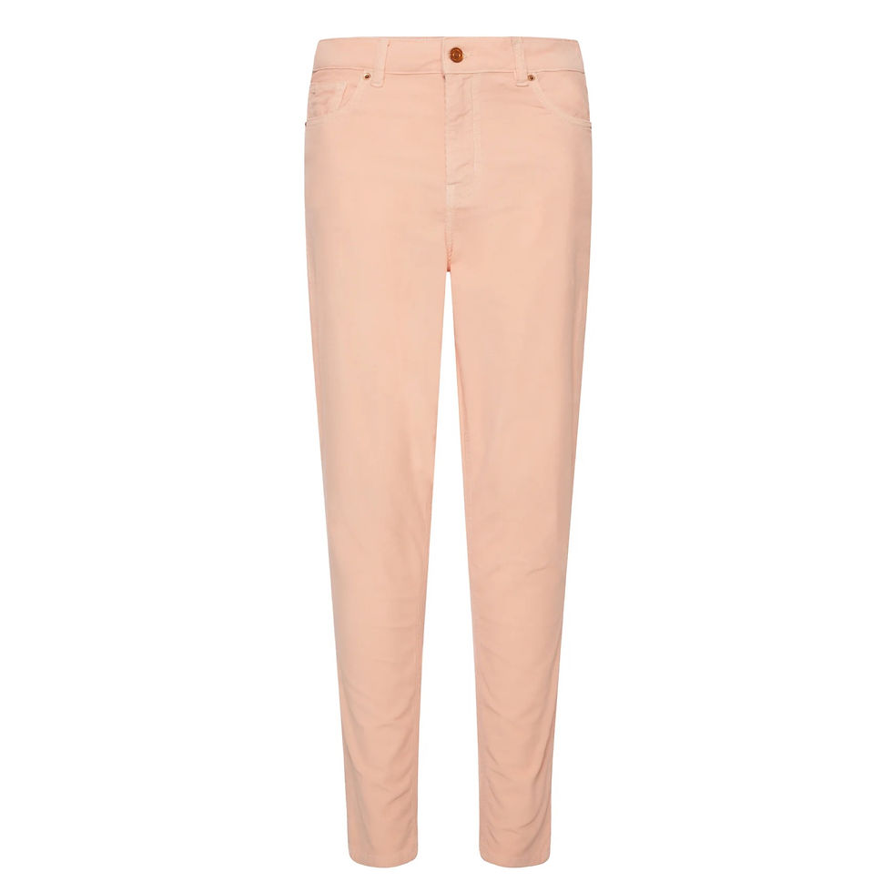 Thumbnail: Fracomina Powder Pants in Needlecord Velvet