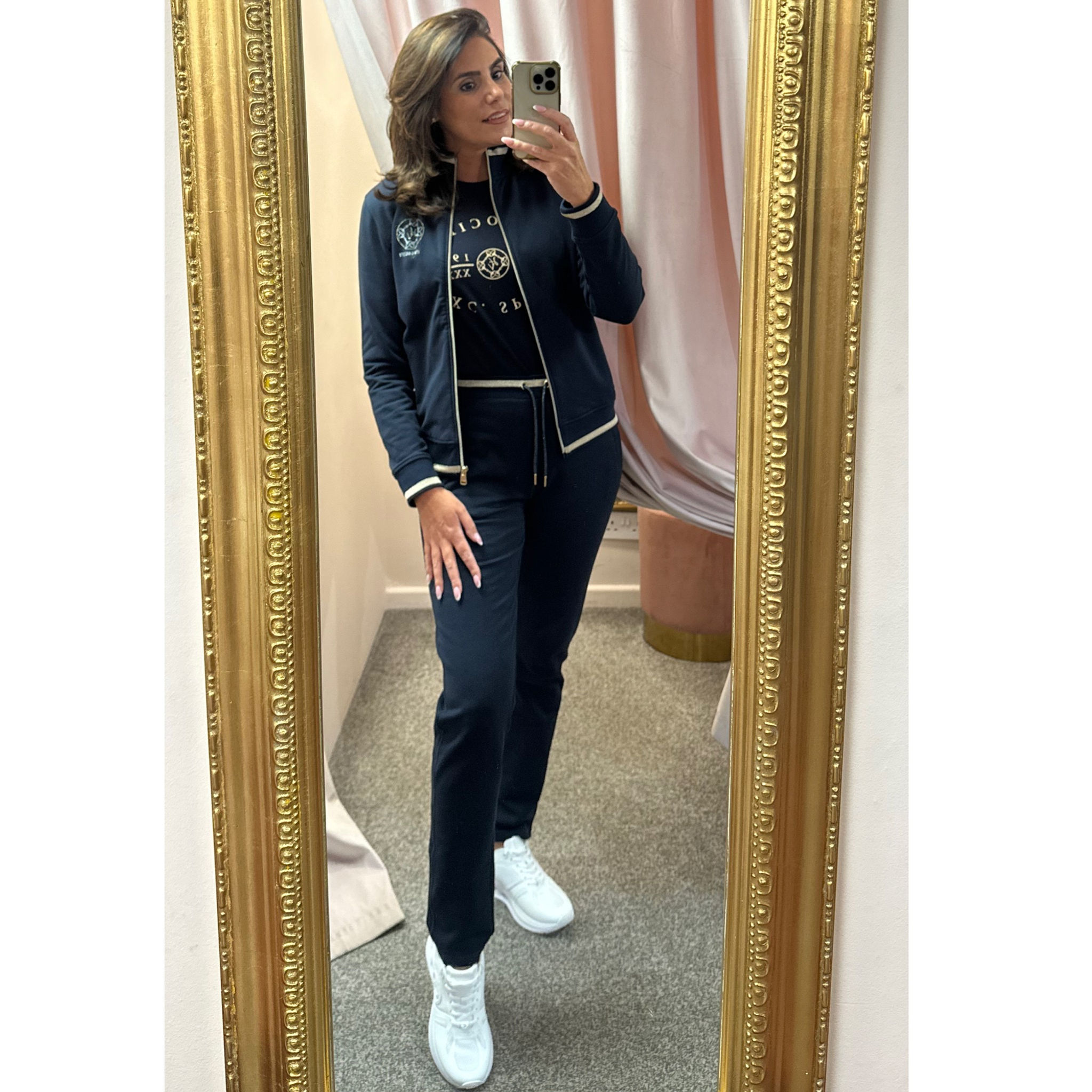 HV Society Navy Venna Pant Trousers