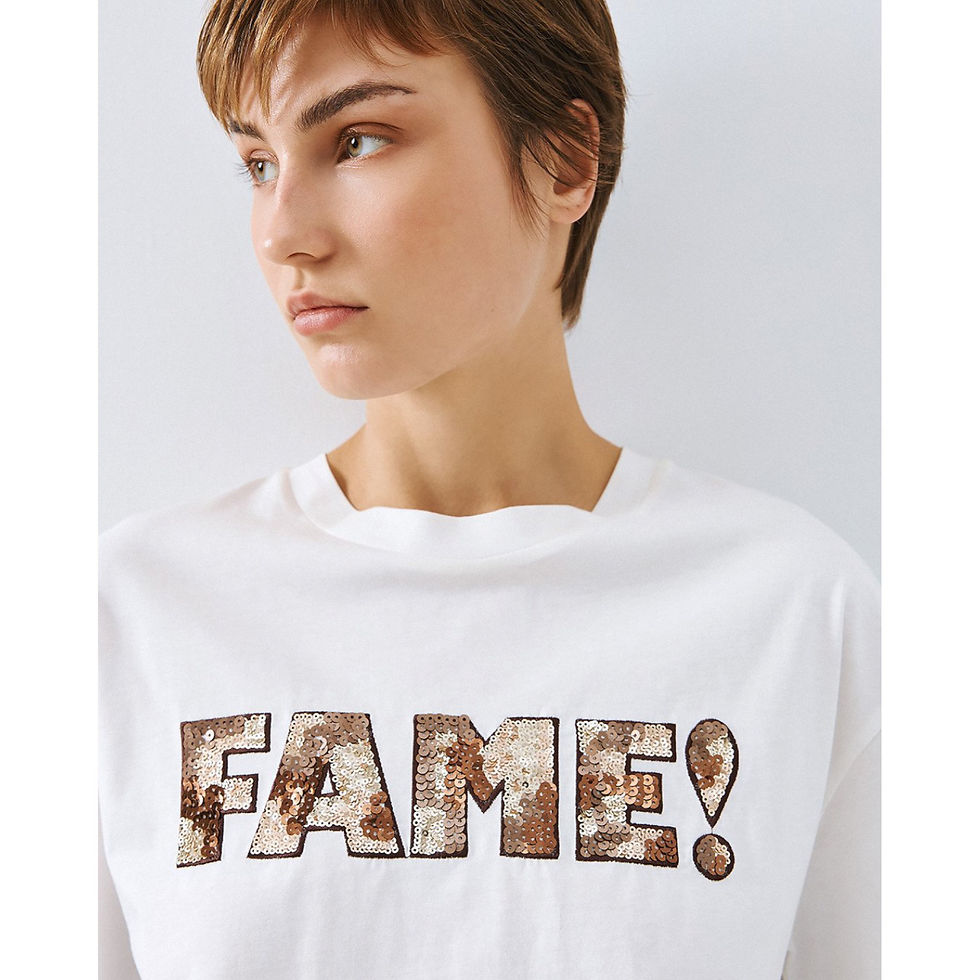 Thumbnail: ACCESS White FAME Sequin Tee