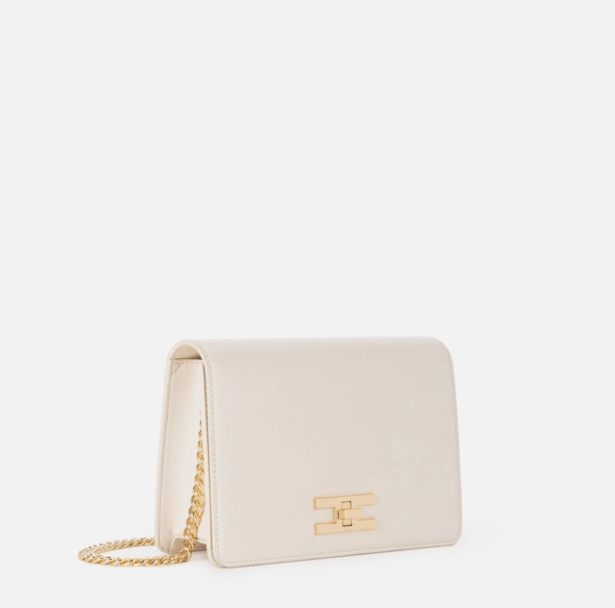 Thumbnail: Elisabetta Franchi Shoulder bag with golden logoed turn-lock