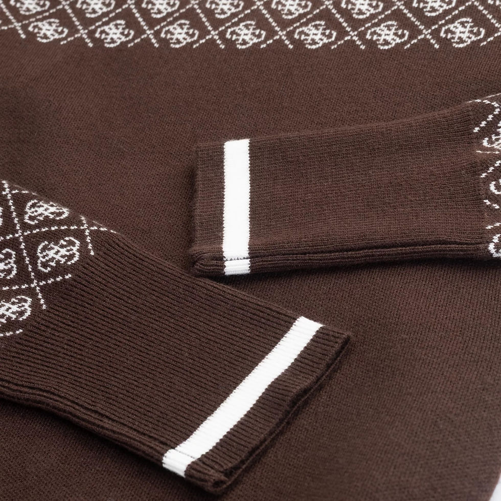 Thumbnail: GUESS Brown Wool-blend Logo Sweater