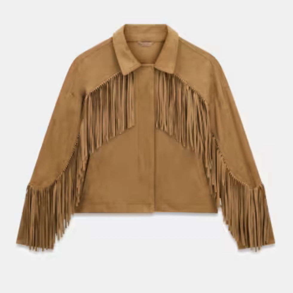 Thumbnail: GUESS Beige Fringed Jacket