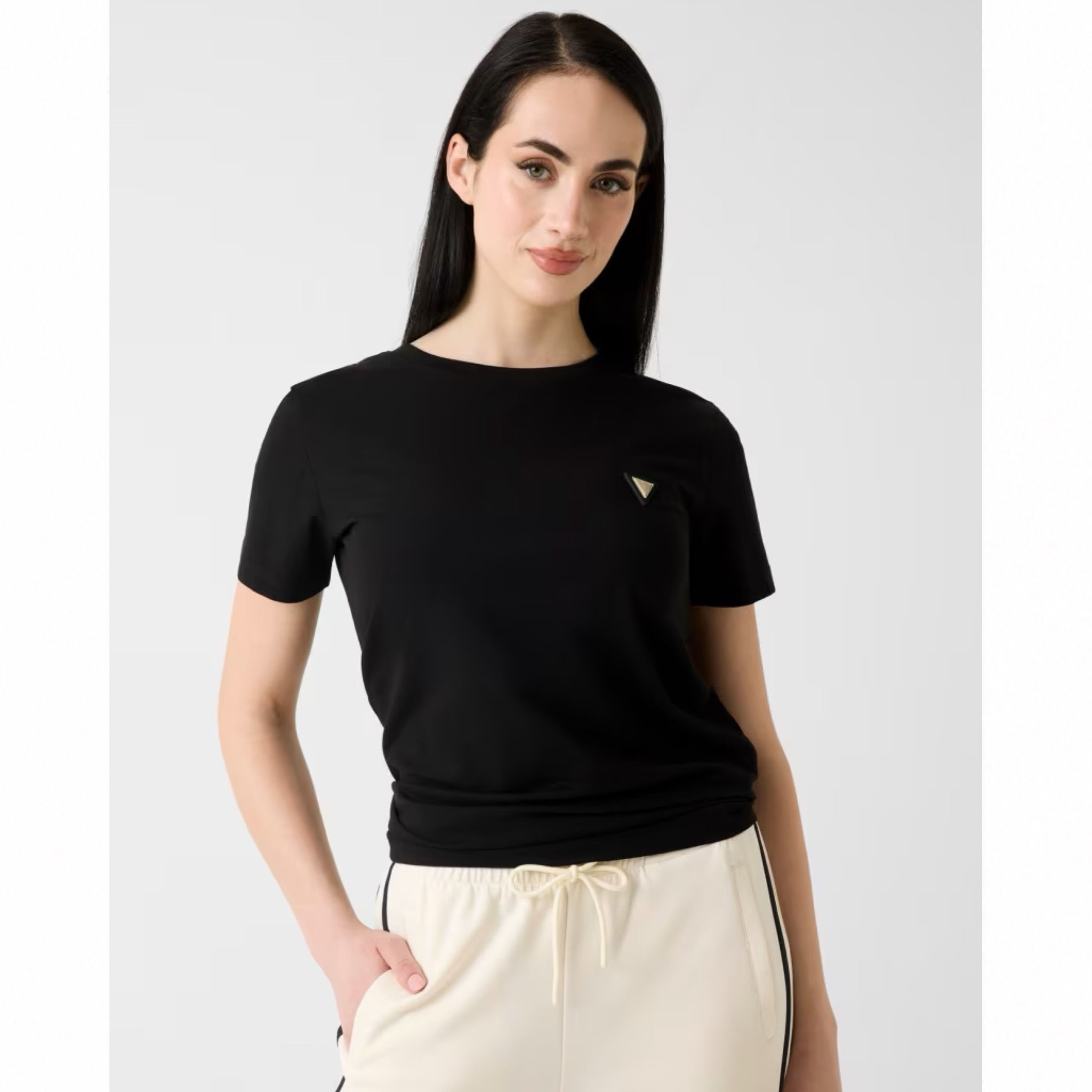 GUESS Black Small Logo Tee