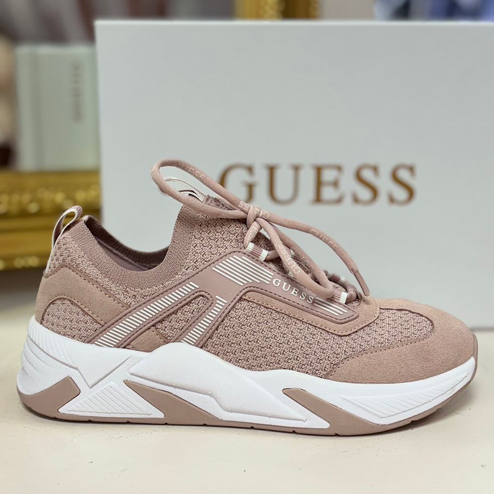 Thumbnail: GUESS Pink Logo Running Trainer 