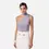 Thumbnail: Elisabetta Franchi Lilac Crêpe jersey top with draping