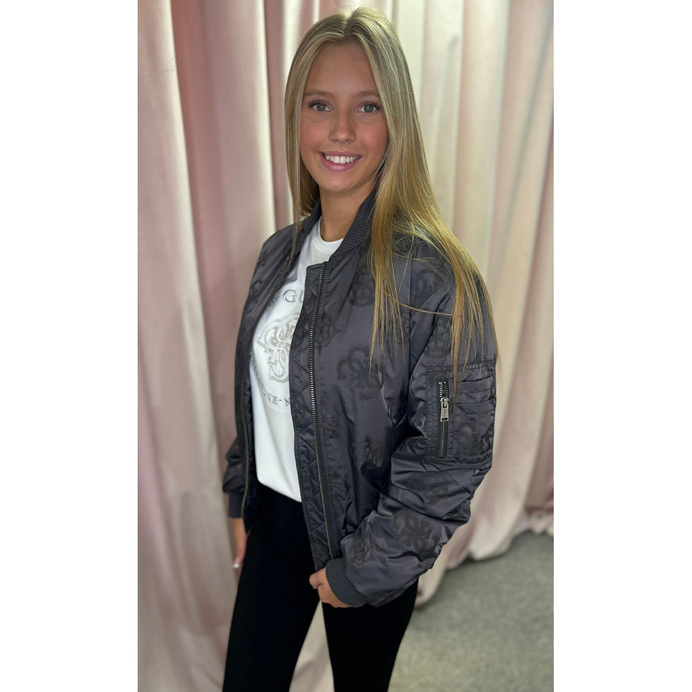 Thumbnail: GUESS 4G Logo Grey Zip Jacket 